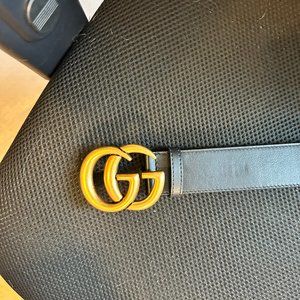 Women's Gucci GG Buckle Belt Leather Size 36 / 90 cm -- READ DESCRIPTION